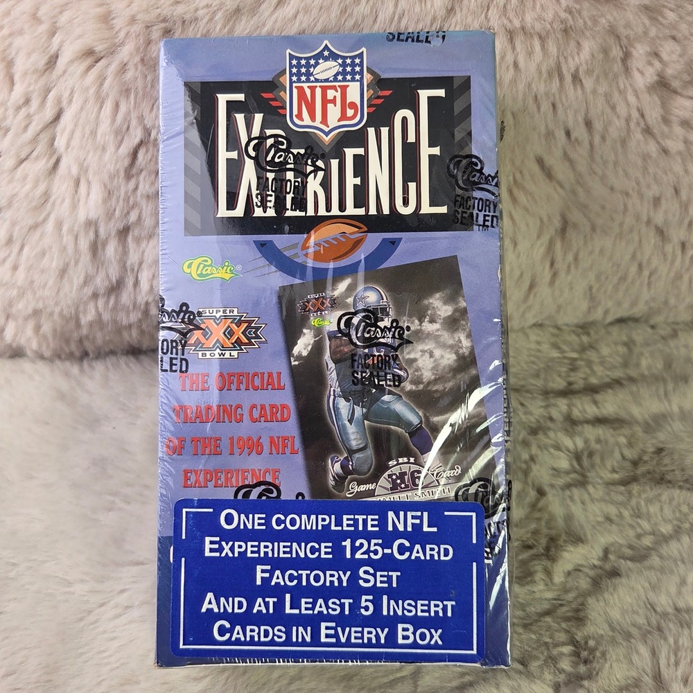 1996 Classic NFL Experience Factory Sealed Set 125 Cards 12 Packs Super Bowl XXX